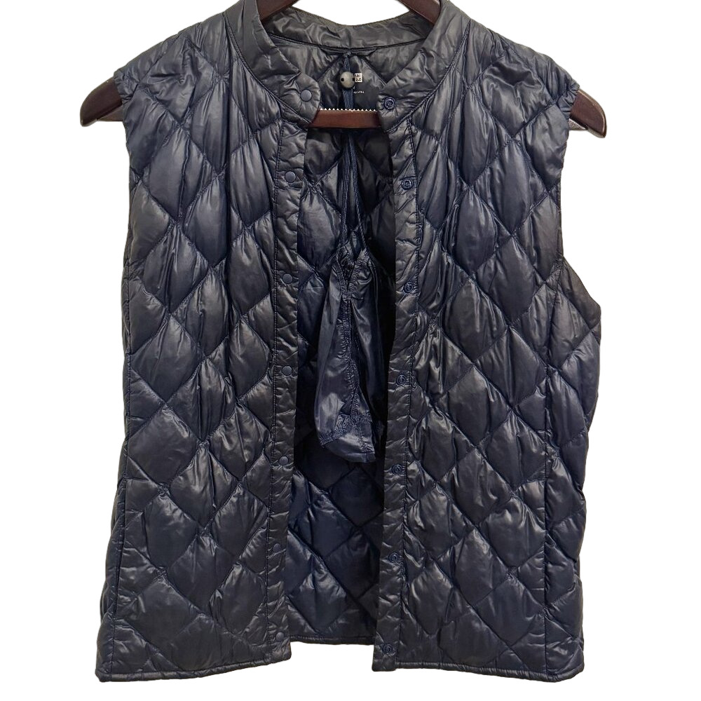 🌀 Uniqlo Ultra Light Quilted Down Vest | Packable, Warm & Lightweight | Size M